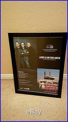 Rush Rare Original New Orleans Arena Sold Out 2008 Concert Promo Poster Framed