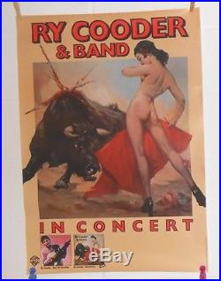 Ry Cooder & Band In Concert Promo Original 1981 Poster RARE 23x33 Little Village