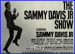 SAMMY DAVIS JR. German A1 1968 BERLIN concert poster VINTAGE MINT Not KIESER