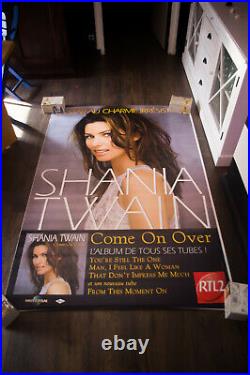 SHANYA TWAIN COME ON OVER 1997 4x6 ft Shelter Original Music Concert Poster Art