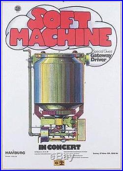 Soft Machine Germany Original Concert Poster 1974