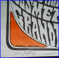 SOUTHBOUND FREEWAY MC5 GRANDE BALLROOM 1966 concert poster GARY GRIMSHAW signed