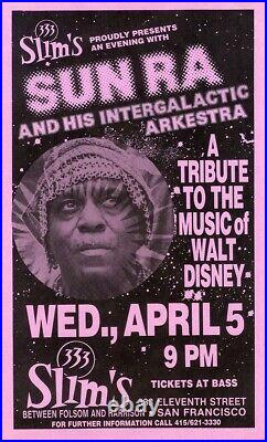 SUN RA A TRIBUTE TO THE MUSIC OF WALT DISNEY (1989) Concert poster