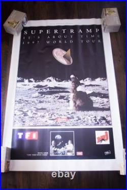 SUPERTRAMP? ABOUT TIME CONCERT 1997 French Vintage Music Poster Original