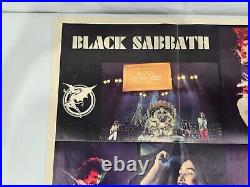 SUPER RARE Vintage 1970's Don Kirshner's Rock Concert Black Sabbath Poster