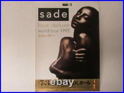 Sade Love Deluxe 1996 Japan Tour Promo Poster for Extra Date Tokyo Concert Adu