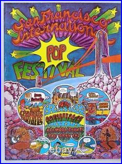 San Francisco International Pop Festival Concert Poster 1968 Psych Fillmore Rock