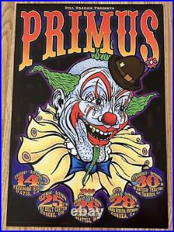 Scarce Original Primus Concert Poster From 2003 Davis Eugene Seattle Eureka +bgp
