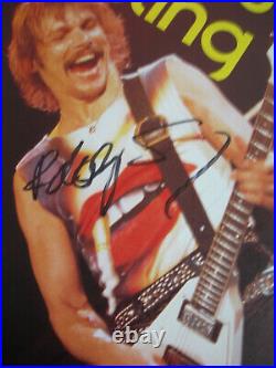 Scorpions Concert Tour Poster 1984 Autographed By Schenker Jabs Buchholz Meine