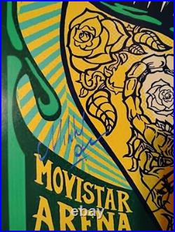 Scorpions Signed Concert Poster Coa Included Overall Size 11 X 17 Inches