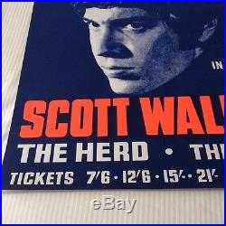 Scott Walker, Original Sixties Concert Poster