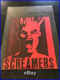 Screamers Punk Concert Poster Flyer Handbill Portland First Appear. Version #2