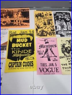Seattle/Northwest Concert Poster Flyer Lot of 28 Vintage 1980s-90s Public Enemy+