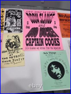 Seattle/Northwest Concert Poster Flyer Lot of 28 Vintage 1980s-90s Public Enemy+