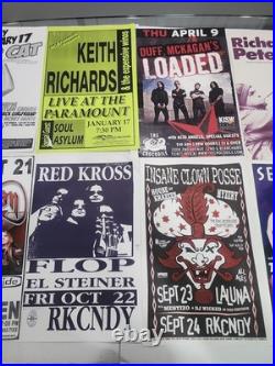Seattle WA & Northwest Concert Poster Flyers Lot of 28 Vintage 1980s-00s 11x17