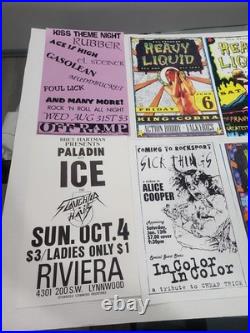 Seattle WA & Northwest Concert Poster Flyers Lot of 28 Vintage 1980s-00s 11x17