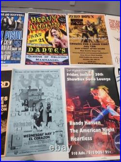 Seattle WA & Northwest Concert Poster Flyers Lot of 28 Vintage 1980s-00s 11x17