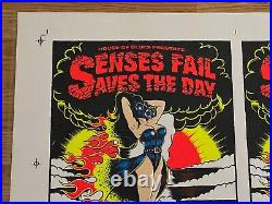 Senses Fail Saves The Day Orlando 2005 Stainboy Original 2 Concert Poster Uncut