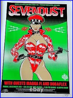 Sevendust Orlando Florida Stainboy Signed Original Concert Poster Uncut Proof