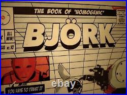 Signed Bjork Concert Poster Framed with Event Pass Oakland 2001 BGP-271 Signed Bjork Concert Poster Framed with Event Pass Oakland 2001 BGP-271