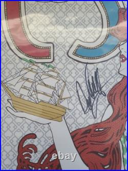 Signed Crosby Stills & Nash Wooden Ships CSN 2014 Concert Poster