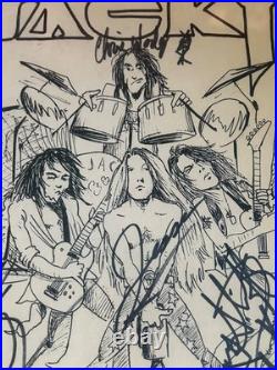 Signed JACKYL Framed Concert Poster September 28, 1991 Greenville SC Hanger Club