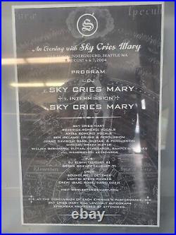 Sky Cries Mary Original Seattle Concert ShowithPromo Posters Collection Signed