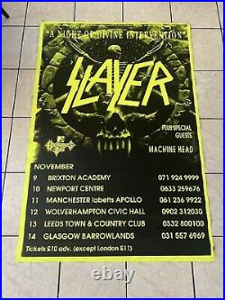 Slayer Concert Poster Original 1994 Europe Tour