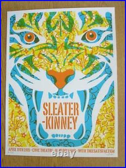 Sleater-kinny New Orleans 2015 Concert Poster Dan Stiles Silkscreen Original