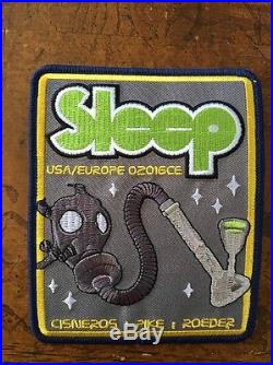 Sleep Concert Tour Poster 2016 David D'Andrea LMTD TO 600 & Mission 2016 Patch