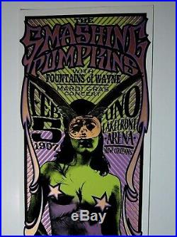 Smashing Pumpkins'97 Original Concert Poster Fountains of Wayne Signed Arminski