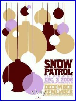 Snow Patrol Portland 2006 Original Concert Poster Silkscreen
