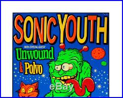 Sonic Youth Poster 1995 Original Concert Art Print by Uncle Charlie S/N