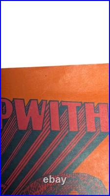 Sopwith Camel 1967 Neon Rose Moscoso Promo Concert Poster Original 1st Print