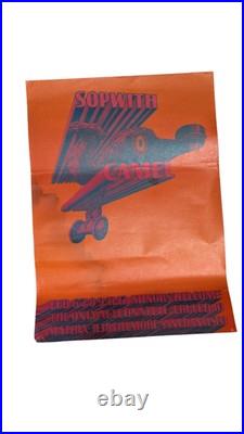 Sopwith Camel 1967 Neon Rose Moscoso Promo Concert Poster Original 1st Print