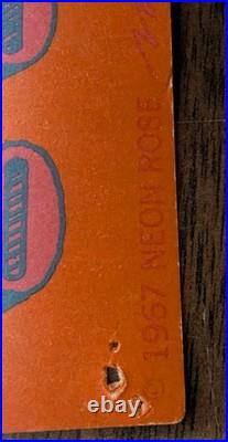 Sopwith Camel 1967 Neon Rose Moscoso Promo Concert Poster Original 1st Print