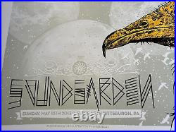Soundgarden 2013 Pittsburgh Pa Concert Tour Poster Lithograph Artist Signed S/n