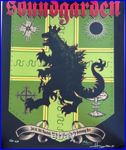 Soundgarden Concert Poster Mansfield Massachusetts 2011 Justin Hampton Art