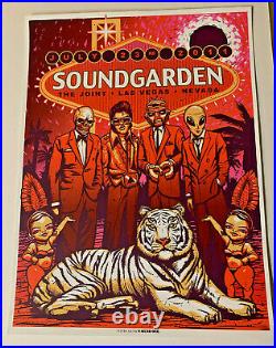 Soundgarden Concert Poster Munk One Las Vegas July 23rd 2011 Rare Hard Rock