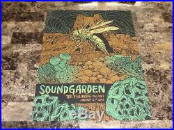 Soundgarden Rare Detroit Fillmore Show Gig Concert Poster 2013 Chris Cornell New