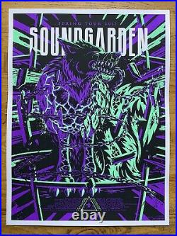 Soundgarden Spring Tour 2017 Original Silkscreen Concert Poster Chris Cornell