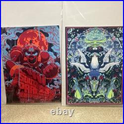 South Park 25th Anniversary Concert Posters (2) Red Rocks Black Light #d