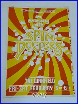 Spin Doctors San Fran Warfield 1993 Original RARE BGP VARIANT Concert Poster