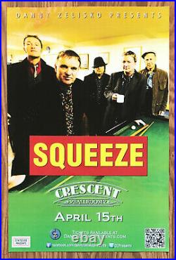 Squeeze Promotional Concert Poster 2012