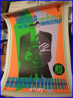 Stainboy RARE Signed HOB Concert Poster Orlando Florida 2005 Big Elvis Costello