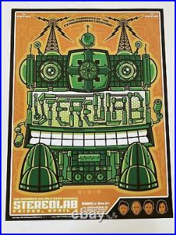 Stereolab Showbox Seattle 2004! Original Signed #'d Concert Poster Todd Slater