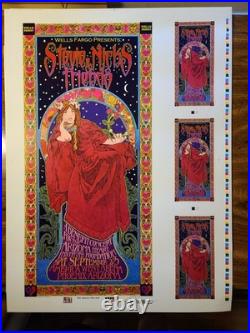 Stevie Nicks Original Concert Art Print Poster Uncut Sheet Signed Bob Masse