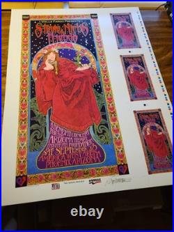 Stevie Nicks Original Concert Art Print Poster Uncut Sheet Signed Bob Masse