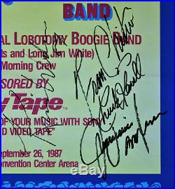 Stevie Ray Vaughan SIGNED Concert Poster from 1987, with Jimmy Vaughan