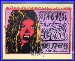 Superchunk Durham Nc 1993 Concert Poster Original Silkscreen Kuhn Vampire